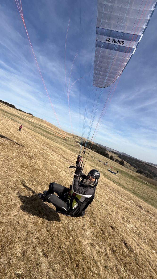 SUPRA 21 auf der Wasserkuppe beim Groundhandling